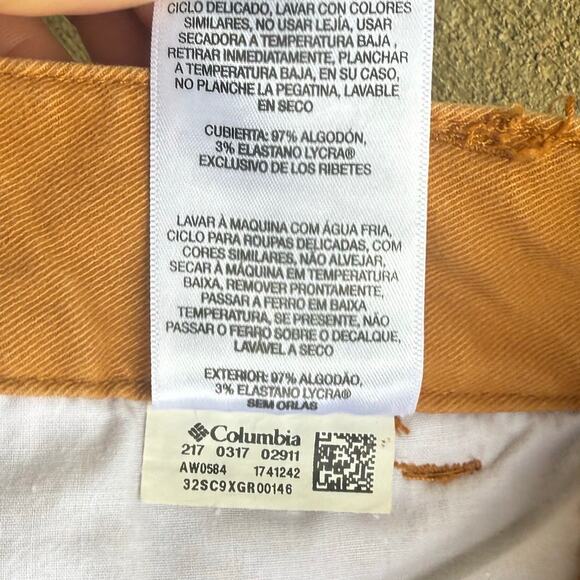 Columbia Women's Butterscotch Khaki Stretch Hiking Outdoors Pants 16W - Picture 4 of 6